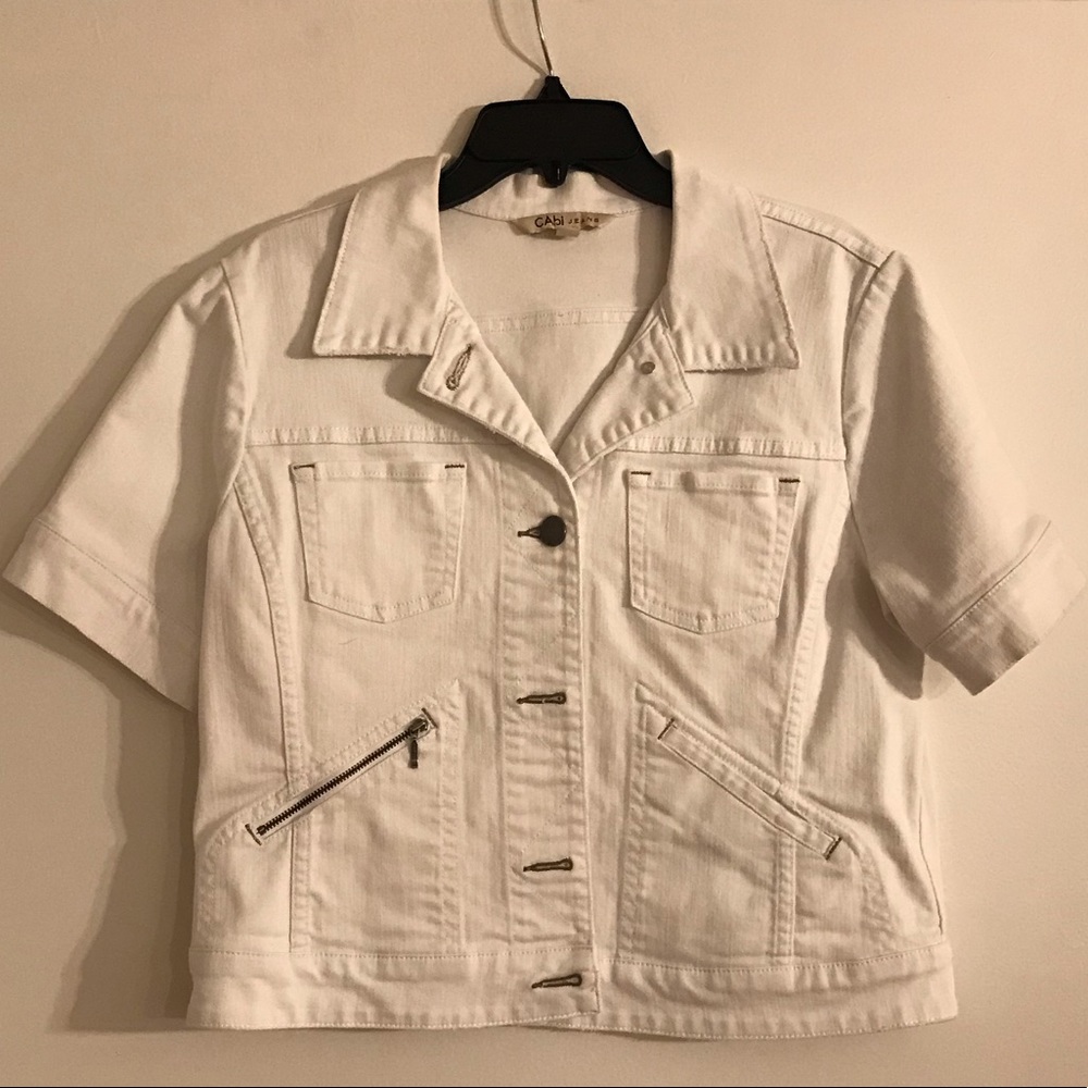 Cabi Cropped Jean Jacket